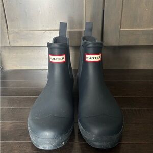 Hunter Navy Chelsea Rain Boots
